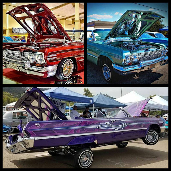63 impala displayed at car shows
